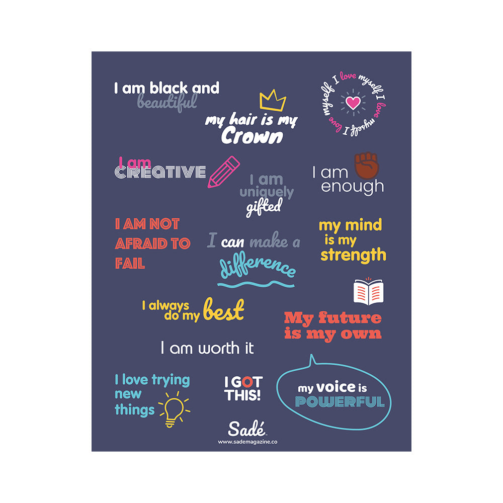 Kids Affirmations Poster